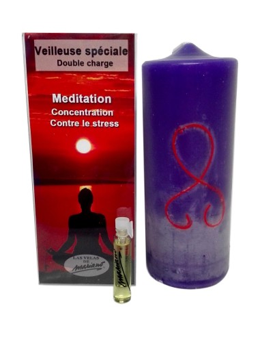 Photo de Bougie ésotérique Mariano "double charge" Méditation - encens.business - Boutique ésotérique en ligne - vente de Bougie ésoté