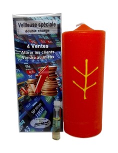 Photo de Bougie ésotérique Mariano "double charge" 4 ventes - encens.business - Boutique ésotérique en ligne - vente de Bougie ésotéri