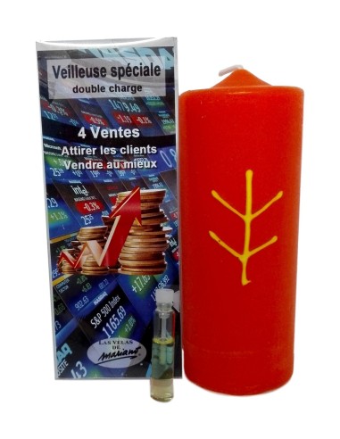 Photo de Bougie ésotérique Mariano "double charge" 4 ventes - encens.business - Boutique ésotérique en ligne - vente de Bougie ésotéri