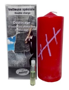 Photo de Bougie ésotérique Mariano "double charge" Déblocage - encens.business - Boutique ésotérique en ligne - vente de Bougie ésotér