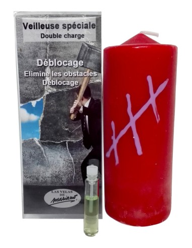Photo de Bougie ésotérique Mariano "double charge" Déblocage - encens.business - Boutique ésotérique en ligne - vente de Bougie ésotér