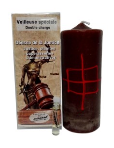 Photo de Bougie ésotérique Mariano "double charge" Déesse de la justice - encens.business - Boutique ésotérique en ligne - vente de Bo