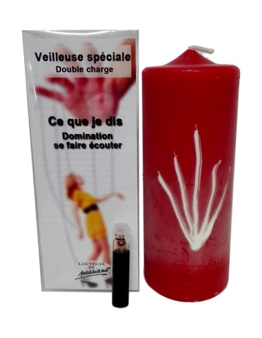 Photo de Bougie ésotérique Mariano "double charge" Ce que je dis - encens.business - Boutique ésotérique en ligne - vente de Bougie és