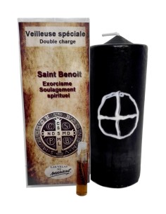 Photo de Bougie ésotérique Mariano "double charge" Saint Benoit - encens.business - Boutique ésotérique en ligne - vente de Bougie éso