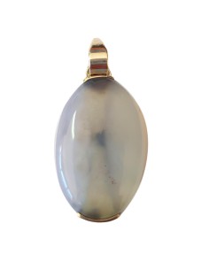 Photo de Pendentif cabochon en agate blu lace - encens.business - Boutique ésotérique en ligne - vente de Pendentif cabochon en agate 