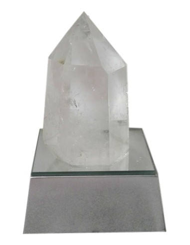 Photo de Eclairage d'ambiance pointe en Cristal de Roche petit modèle - encens.business - Boutique ésotérique en ligne - vente de Ecla