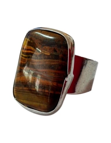 Photo de Bague auto-réglable en Oeil de tigre - encens.business - Boutique ésotérique en ligne - vente de Bague auto-réglable en Oeil 