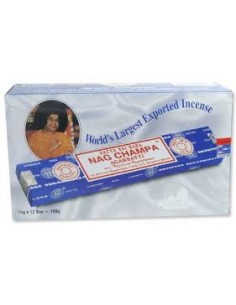 Photo de Boite d'encens étuis de 10 grammes SATYA NAG CHAMPA - encens.business - Boutique ésotérique en ligne - vente de Boite d'encen