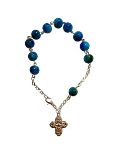 Photo de Bracelet chapelet bleu - encens.business - Boutique ésotérique en ligne - vente de Bracelet chapelet bleu
