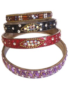 Photo de Bracelet strass artisanal large - encens.business - Boutique ésotérique en ligne - vente de Bracelet strass artisanal large