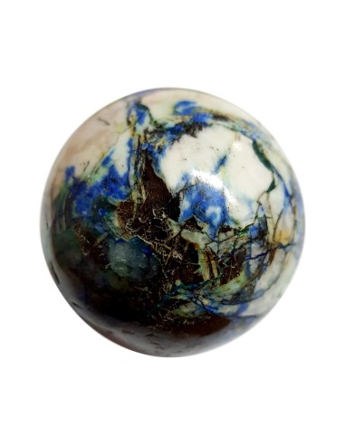 Photo de Sphère en azurite malachite 6 cm - encens.business - Boutique ésotérique en ligne - vente de Sphère en azurite malachite 6 cm