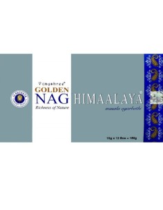 Photo de Boite d'encens 12 étuis de 15 grammes GOLDEN Nag Himalaya - encens.business - Boutique ésotérique en ligne - vente de Boite d