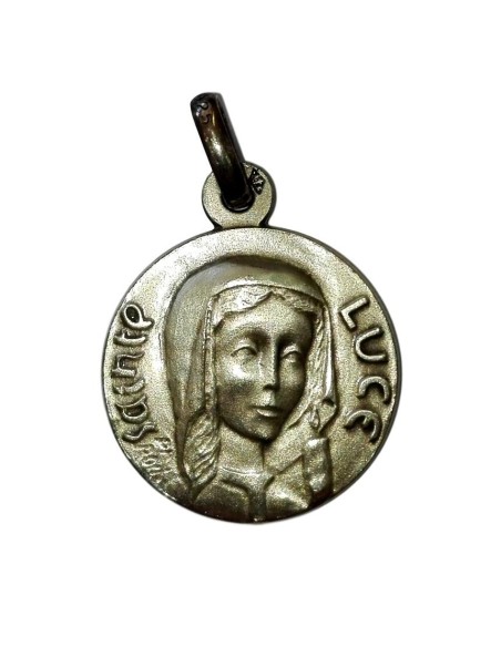 Photo de Médaille en argent Sainte Lucie - encens.business - Boutique ésotérique en ligne - vente de Médaille en argent Sainte Lucie