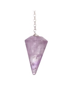 Photo de Pendule améthyste faceté - encens.business - Boutique ésotérique en ligne - vente de Pendule améthyste faceté