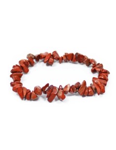 Photo de Bracelet chips jaspe rouge - encens.business - Boutique ésotérique en ligne - vente de Bracelet chips jaspe rouge