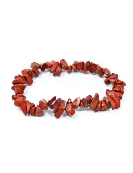 Photo de Bracelet chips jaspe rouge - encens.business - Boutique ésotérique en ligne - vente de Bracelet chips jaspe rouge