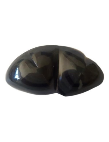 Photo de Double coeurs en Obsidienne ?il céleste 8 cm - encens.business - Boutique ésotérique en ligne - vente de Double coeurs en Obs