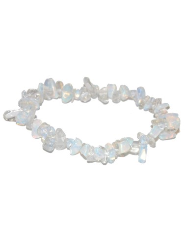 Photo de Bracelet chips pierre de Lune - encens.business - Boutique ésotérique en ligne - vente de Bracelet chips pierre de Lune