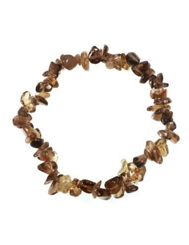 Photo de Bracelet chips en quartz fumé - encens.business - Boutique ésotérique en ligne - vente de Bracelet chips en quartz fumé