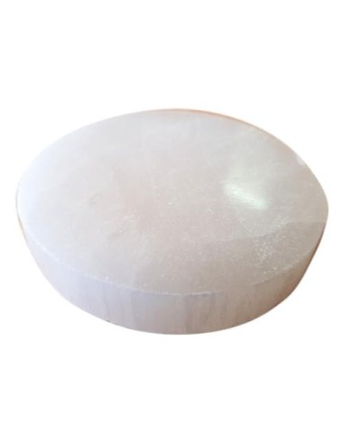 Photo de Sous verre en sélénite 7.5 cm - encens.business - Boutique ésotérique en ligne - vente de Sous verre en sélénite 7.5 cm
