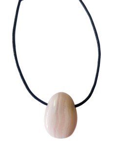 Photo de Pendentif percé en mangano calcite - encens.business - Boutique ésotérique en ligne - vente de Pendentif percé en mangano cal