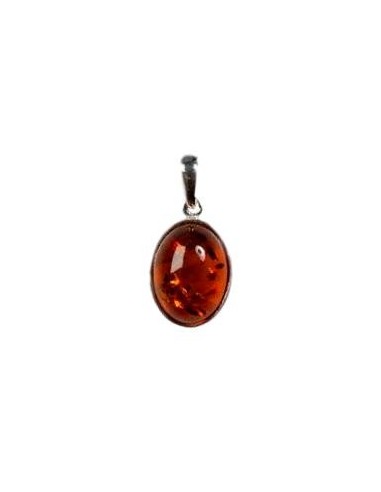 Photo de Pendentif cerclé argent en ambre - encens.business - Boutique ésotérique en ligne - vente de Pendentif cerclé argent en ambre
