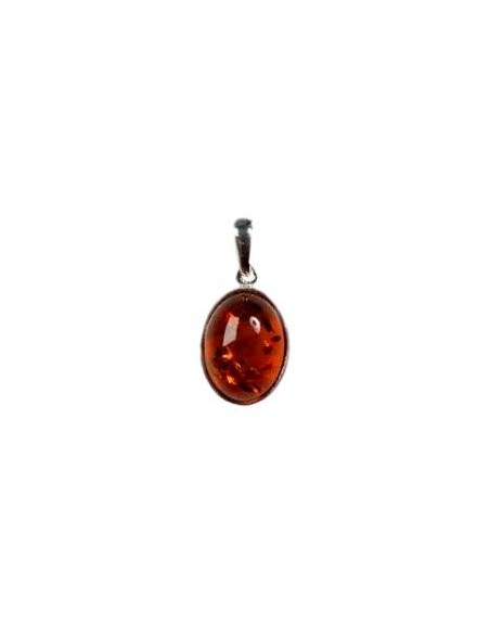 Photo de Pendentif cerclé argent en ambre - encens.business - Boutique ésotérique en ligne - vente de Pendentif cerclé argent en ambre