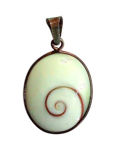 Photo de Pendentif cerclé argent Oeil de Sainte Lucie petit modèle - encens.business - Boutique ésotérique en ligne - vente de Pendent
