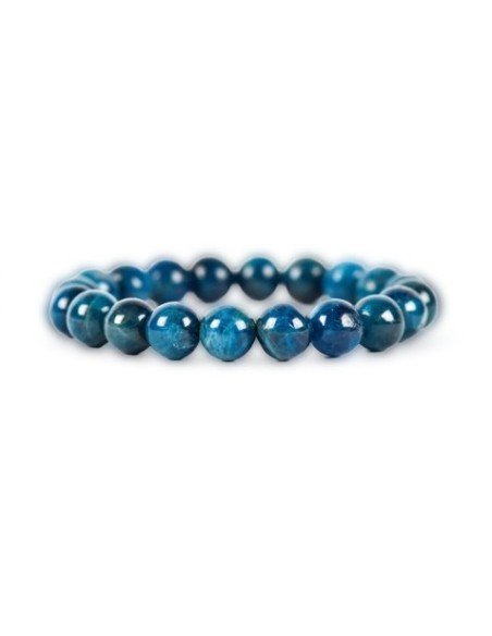 Photo de Bracelet 4 mm en apatite bleue - encens.business - Boutique ésotérique en ligne - vente de Bracelet 4 mm en apatite bleue