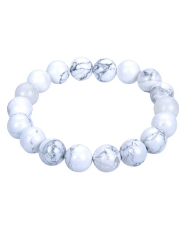 Bracelet 4 mm en howlite - encens.business
