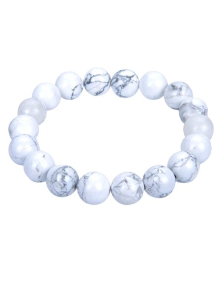 Bracelet 4 mm en howlite - encens.business