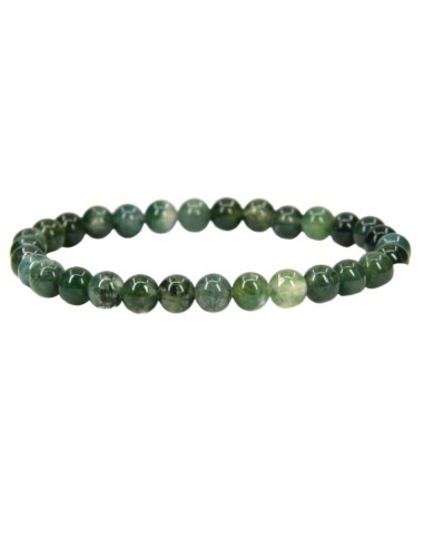 Bracelet 4 mm en agate mousse - encens.business