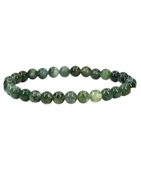 Bracelet 4 mm en agate mousse - encens.business