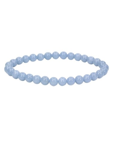 Photo de Bracelet 6 mm en angélite - encens.business - Boutique ésotérique en ligne - vente de Bracelet 6 mm en angélite