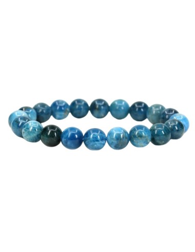 Photo de Bracelet 6 mm en apatite bleue - encens.business - Boutique ésotérique en ligne - vente de Bracelet 6 mm en apatite bleue