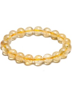 Photo de Bracelet 8 mm en citrine - encens.business - Boutique ésotérique en ligne - vente de Bracelet 8 mm en citrine