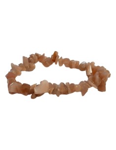 Bracelet baroque en pierre de lune saumonée - encens.business