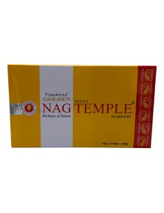 Photo de Boite d'encens 12 étuis de 15 grammes GOLDEN Nag Temple - encens.business - Boutique ésotérique en ligne - vente de Boite d'e