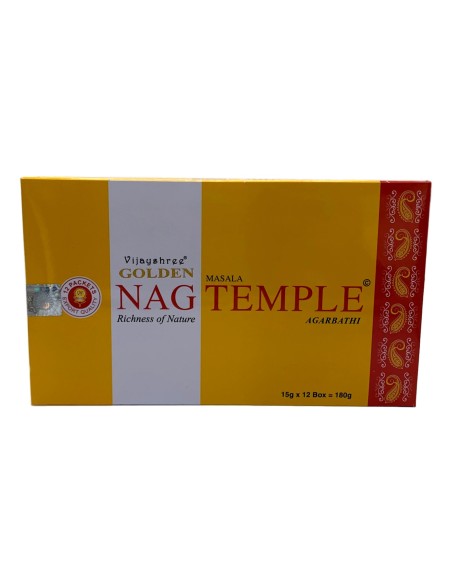 Photo de Boite d'encens 12 étuis de 15 grammes GOLDEN Nag Temple - encens.business - Boutique ésotérique en ligne - vente de Boite d'e