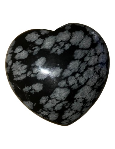 Photo de Coeur en obsidienne neige 4cm - encens.business - Boutique ésotérique en ligne - vente de Coeur en obsidienne neige 4cm