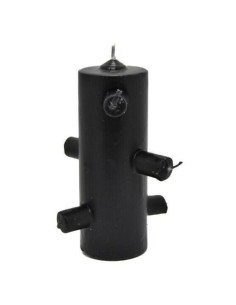 Photo de Bougie des 7 mèches  grand modèle noire - encens.business - Boutique ésotérique en ligne - vente de Bougie des 7 mèches  gran