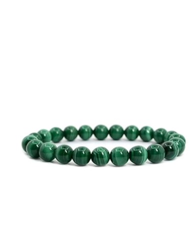 Photo de Bracelet 6 mm en malachite - encens.business - Boutique ésotérique en ligne - vente de Bracelet 6 mm en malachite