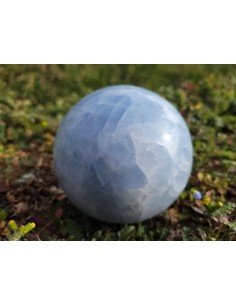 Photo de Sphère en Calcite bleue 850 g - encens.business - Boutique ésotérique en ligne - vente de Sphère en Calcite bleue 850 g 2