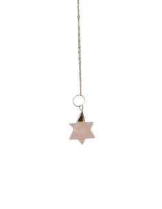 Photo de Pendule merkaba en quartz rose - encens.business - Boutique ésotérique en ligne - vente de Pendule merkaba en quartz rose
