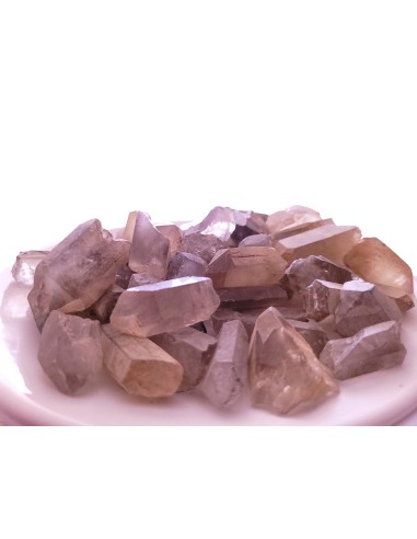 Photo de Pointes naturelles en quartz fumé au kilo - encens.business - Boutique ésotérique en ligne - vente de Pointes naturelles en q