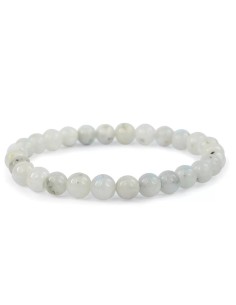 Bracelet 6 mm en labradorite blanche - encens.business