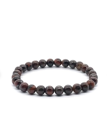 Bracelet 6 mm en ?il de taureau - encens.business