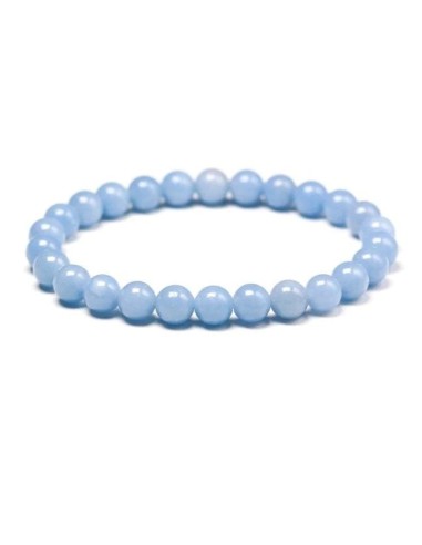 Bracelet 8 mm en angélite - encens.business