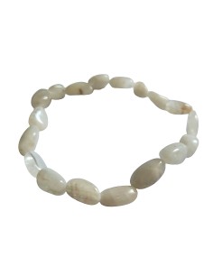 Bracelet nugget en labradorite blanche - encens.business