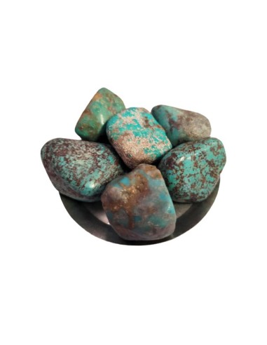 Photo de Turquoise en pierre roulée 250 g - encens.business - Boutique ésotérique en ligne - vente de Turquoise en pierre roulée 250 g